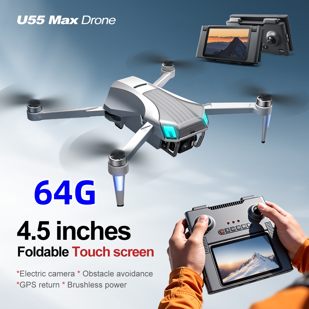 NCZOBOE U55 Оптический GPS-дро – обзор и цена Drone Gimbal 2 Axis