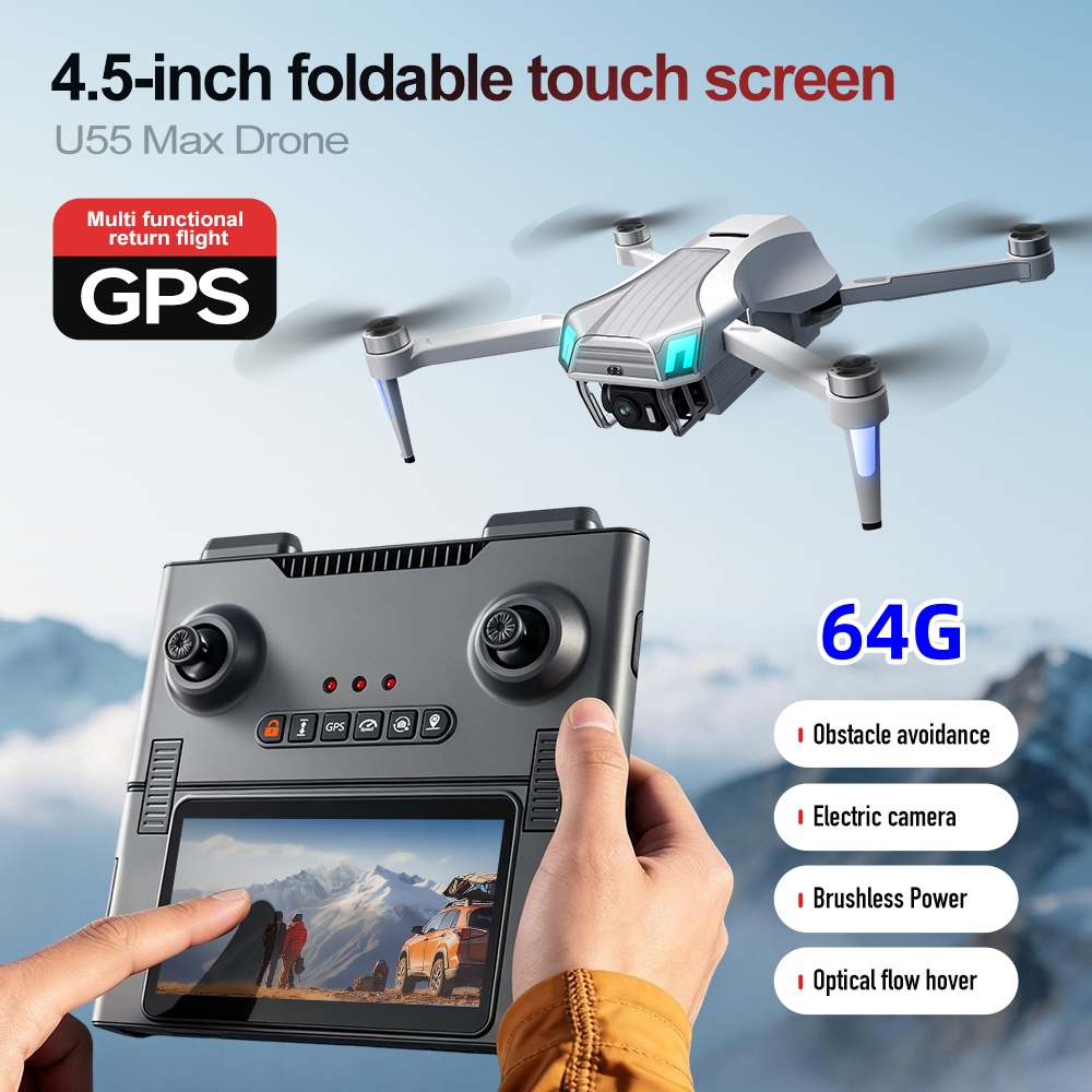 NCZOBOE U55 Оптический GPS-дро – обзор и цена Drone Gimbal 2 Axis